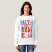 Sweatshirt Frappez la balle de baseball (Devant entier)