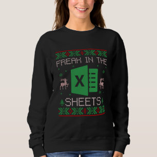 Sweatshirt Freak Dans La Feuille Vilain Noël