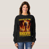 Sweatshirt Freak Dans Les Feuilles Drôle Cringe Dur Skeleton (Devant entier)