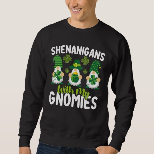 Sweatshirt Fredonnements avec mes gnomes Gnome St Patrick's D (Devant)