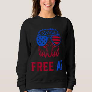 Sweatshirt FREE AF USA Drapeau américain Aigle patriotique 4 