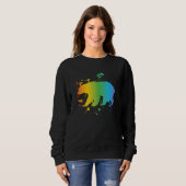 Sweatshirt Free Mom Hugs bear LGBT pride social movement (Devant entier)