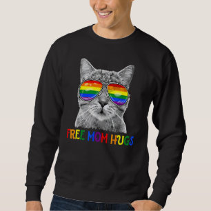 Sweatshirt Free Mom Hugs Fierté Ally Chat Rainbow Lgbt P