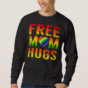 Sweatshirt Free Mom Hugs Gay Lgbt Pride Parades Daisy Flower