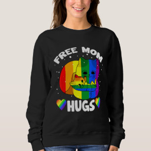 Sweatshirt Free Mom Hugs Lgbt Cat Gay pride Rainbow