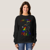 Sweatshirt Free Mom Hugs LGBT Pride Mama Dinosaur Rex LGBT Pr (Devant entier)