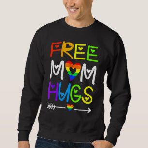Sweatshirt Free Mom Hugs Rainbow Heart Lgbt Pride Mois 3