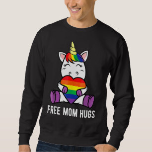 Sweatshirt Free Mom Hugs Unicorn Gay Lgbt Pride Mois