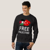 Sweatshirt Free Palestine Turkish Turkey Support Palestinian (Devant entier)