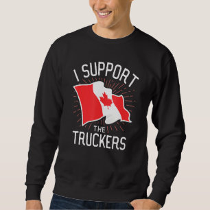 Sweatshirt Freedom Convoy 2022 I Support The Canadian Trucker