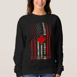 Sweatshirt Freedom Convoy 2022 Soutien Mand de camionneurs ca