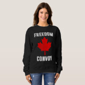 Sweatshirt Freedom Convoy 2022 Trucker Canada (Devant entier)