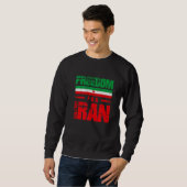 Sweatshirt Freedom For Iran Free Iran Flag Heart Iran Azadi P (Devant entier)