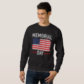 Sweatshirt Freedom Patriotic Veteran USA Flag American Memori (Devant entier)
