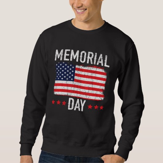 Sweatshirt Freedom Patriotic Veteran USA Flag American Memori (Devant)