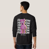 Sweatshirt FREEDOM Vêtements de rue urbains cool (Dos entier)