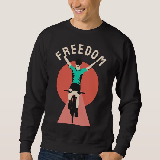 Sweatshirt Freedom Winner Biker Retro Style (Devant)