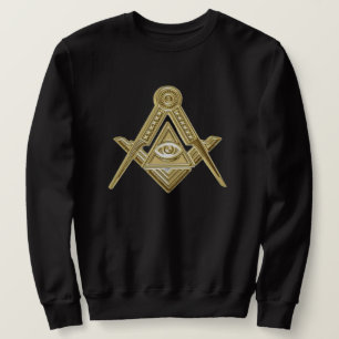 Sweatshirt Freemason Carré et Compass Charité Masonic Noir