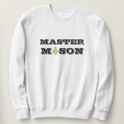 Sweatshirt Freemason Carré et Compass Master mason (Design devant)