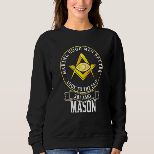 Sweatshirt Freemason Lodge Mastic Making Good Men Better 2b1 (Devant)