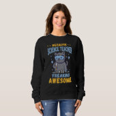 Sweatshirt Freiner génial enseignant de sciences Chat Chimie (Devant entier)