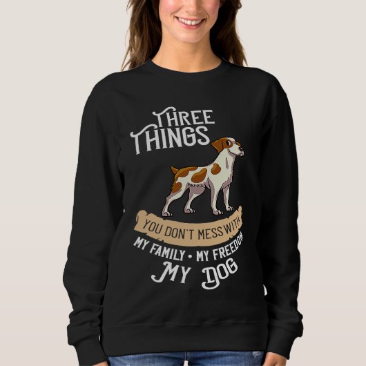 Sweatshirt French Brittany Spaniel Puppies Owner Lover 1 (Devant)