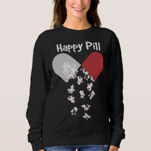Sweatshirt French Bulldog Chien Happy Pill French Bulldog Mam