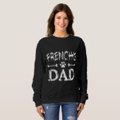 Sweatshirt French Bulldog Frenchie Papa (Devant entier)