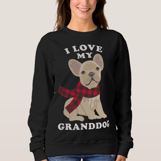Sweatshirt French Bulldog  Grandma Xmas  Fun Frenchie Granddo (Devant)
