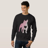 Sweatshirt French Bulldog Valentines Day Cupid Love Dog (Devant entier)