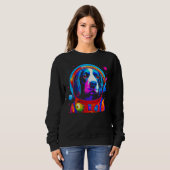 Sweatshirt French Spaniel Dog  Astronaut (Devant entier)