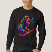 Sweatshirt French Spaniel Dog Piano (Devant)