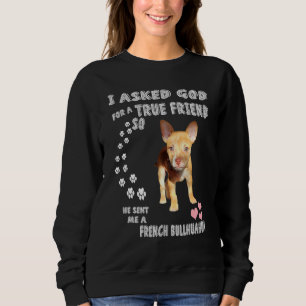Sweatshirt Frencheenie Chien Maman Chibull Papa Imprimer Fran