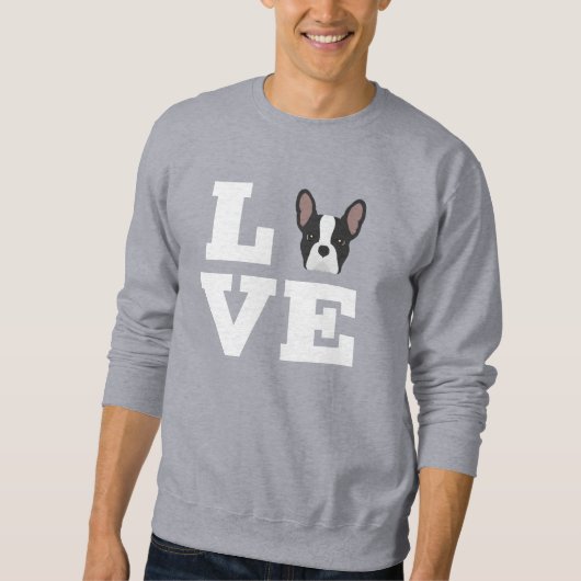 Sweatshirt Frenchie Love Bouledogue Français (Devant)