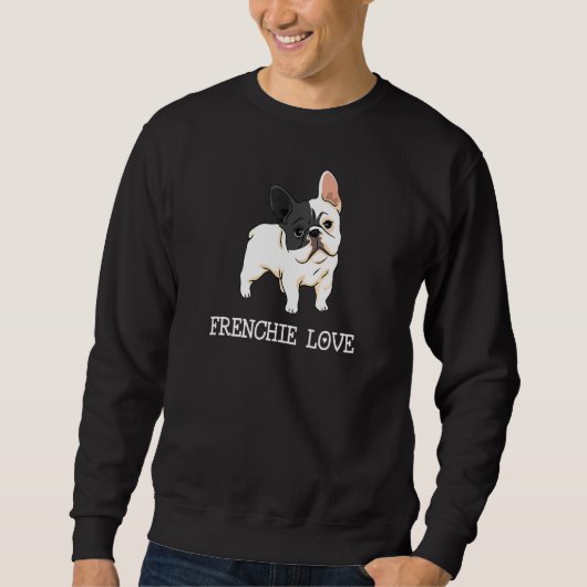 Sweatshirt Frenchie Love French Bulldog Inspiré (Devant)