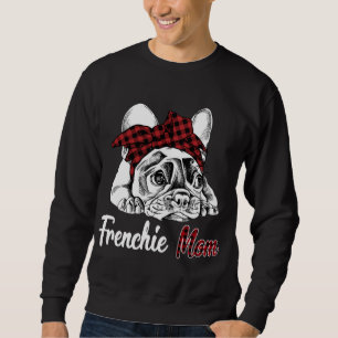 Sweatshirt Frenchie Mom French Buldog avec casque rouge