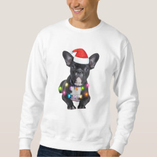Sweatshirt frenchies cadeau de noël pour les amoureux du bul