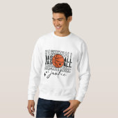Sweatshirt Frénésie de basket-ball (Devant entier)