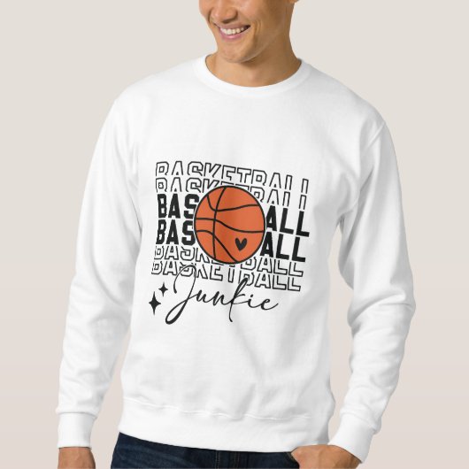 Sweatshirt Frénésie de basket-ball (Devant)