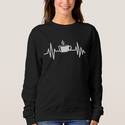 Sweatshirt Fréquence de la tasse de café (Devant)