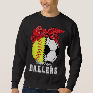 Sweatshirt Fréquenté Ballers de levage Soccer de softball - S