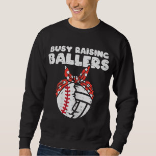 Sweatshirt Fréquente Élévation Ballers Baseball Volleyball Ma