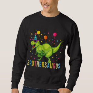 Sweatshirt Frère Anniversaire Garçon T Rex Dinosaur