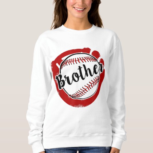 Sweatshirt Frère de baseball de baseball Softball Maman (Devant)