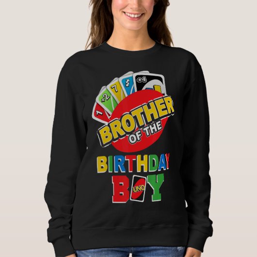 Sweatshirt Frère de l'Anniversaire Chemise garçon Uno Papa Pa (Devant)