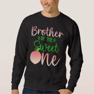 Sweatshirt Frère De L'Anniversaire Un Pêche 1Er Fruit D'Été