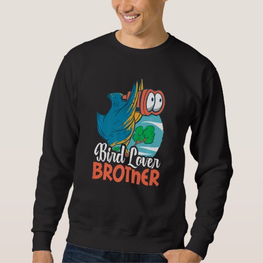 Sweatshirt Frère d'oiseaux avec un oiseau (Devant)