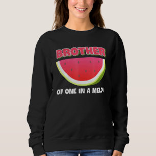 Sweatshirt Frère D'Un Dans Une Famille Melon Matching Waterme