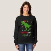 Sweatshirt Frèresaurus Dinosaure Père Noël Noël Correspondan (Devant entier)