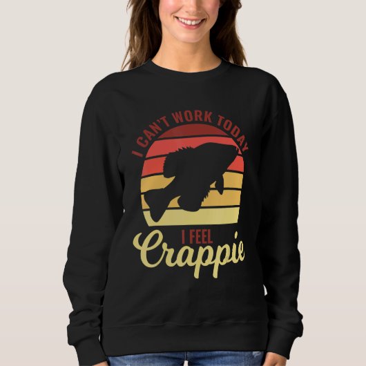 Sweatshirt Freshwater Crappie Fishing Fishermen Fisher Angler (Devant)